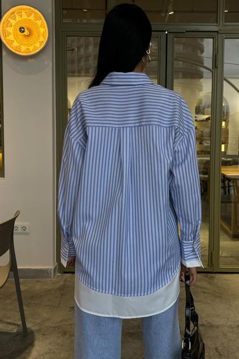 Camicia Over Righe