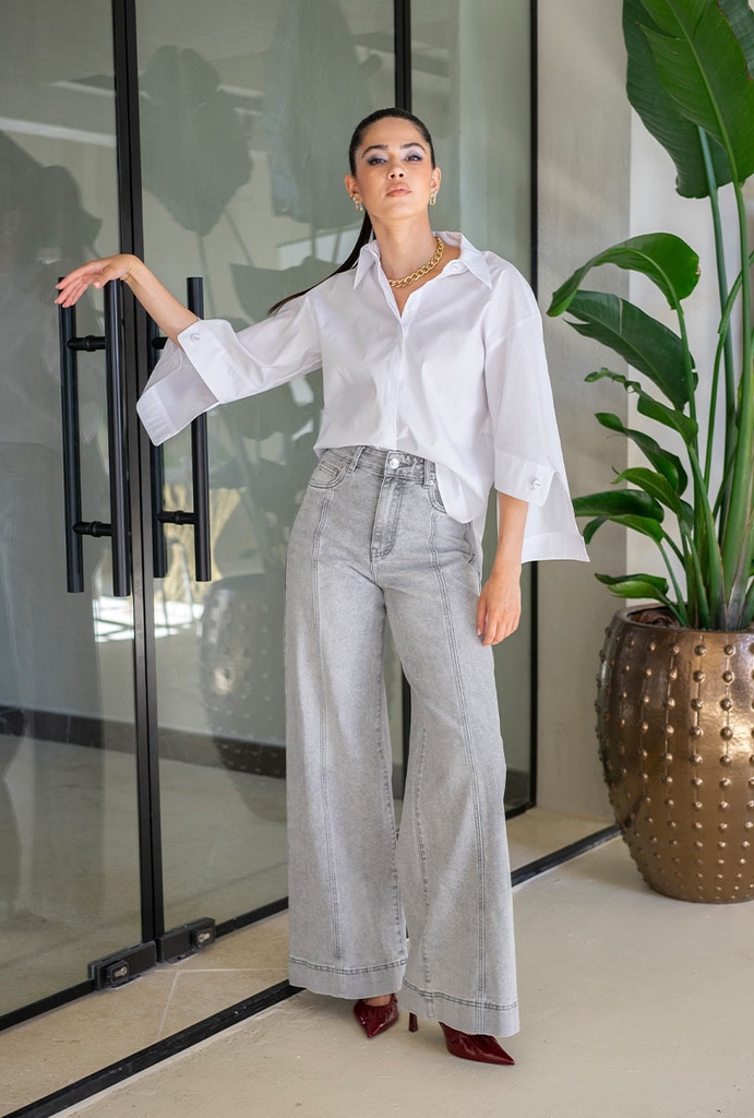 JEANS SABRINA (GRIGIO)