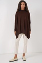 MAGLIA PONCHO MARRONE