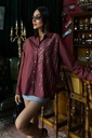 Camicia over Luna (bordeaux)