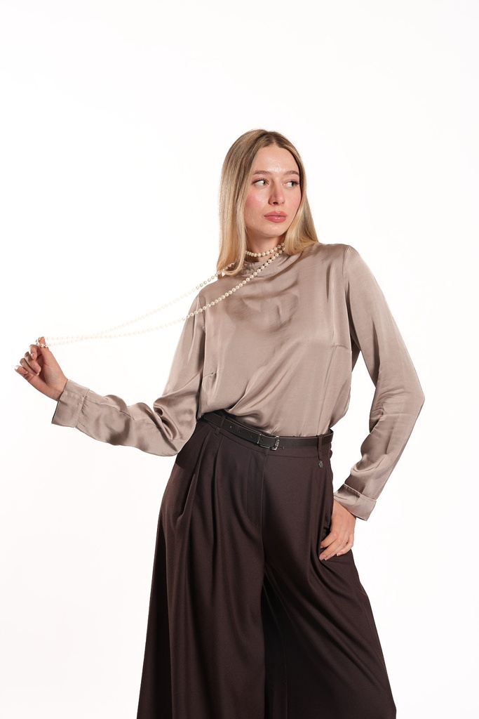 PANTALONI PALAZZO SARA (marroni) 