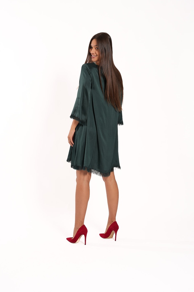 ABITO SATEN DOLLY SMERALDO