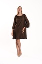 ABITO SATEN DOLLY (CIOCCOLATO)