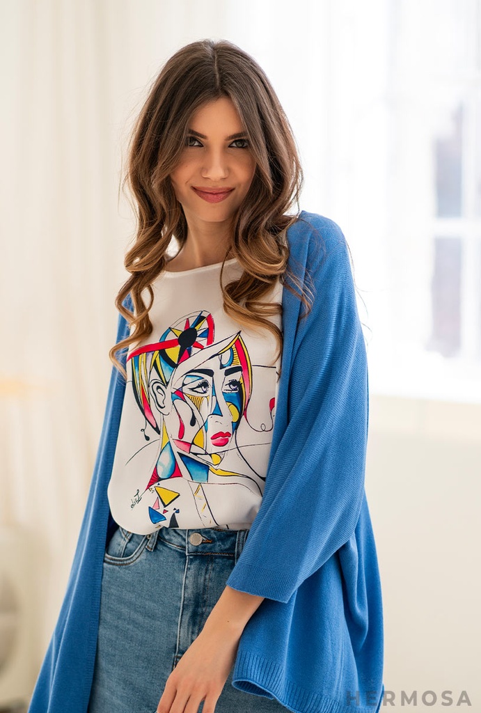 CARDIGAN AMICA LENA 14584 (AZZURRO) 