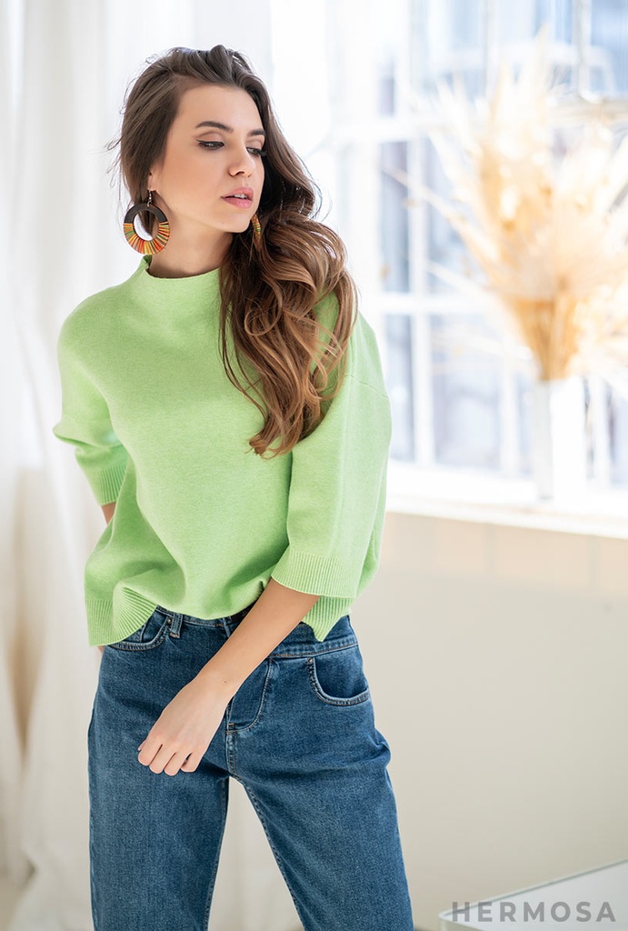 MAGLIA AMICA LENA(14554) (LIME)