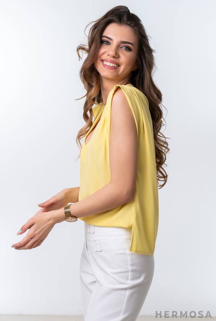 BLUSA AMICA ILIANA (GIALLA) 