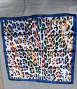 FOULARD MACULATO AZZURRO