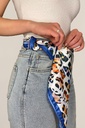 FOULARD MACULATO AZZURRO