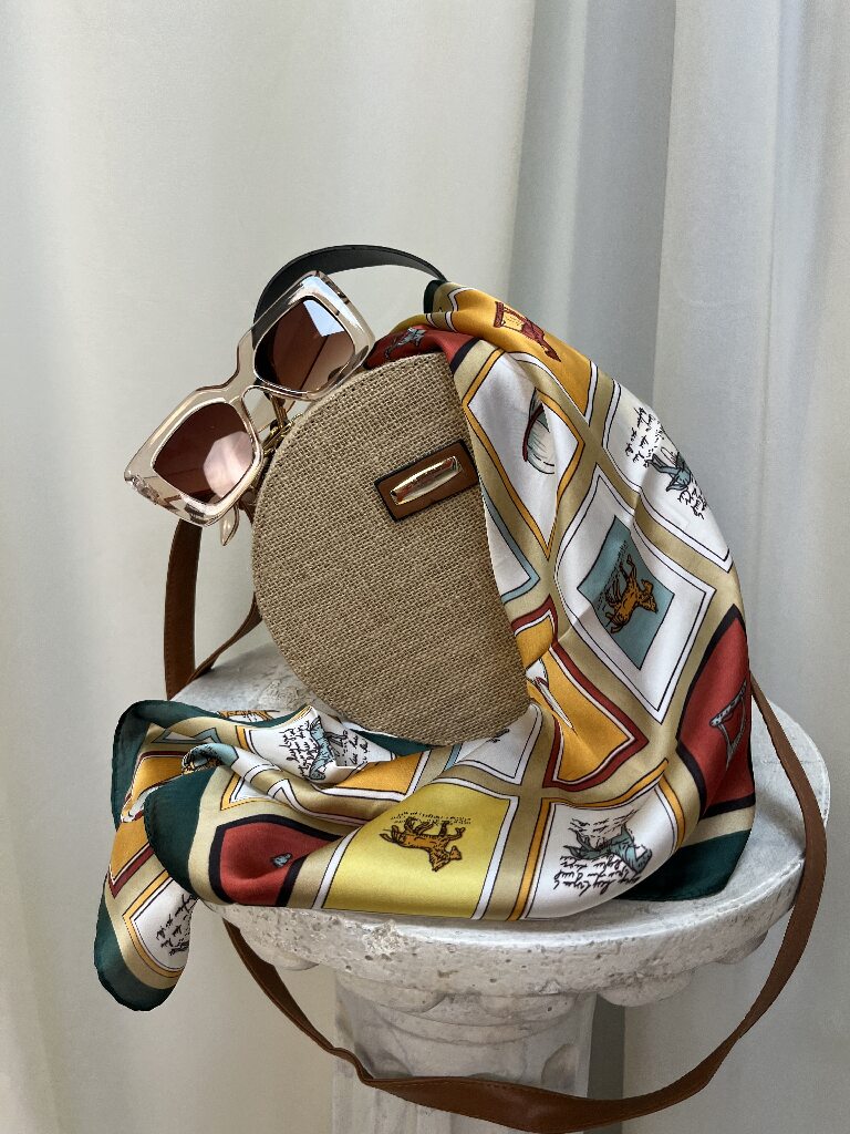 FOULARD VINTAGE HORSES 