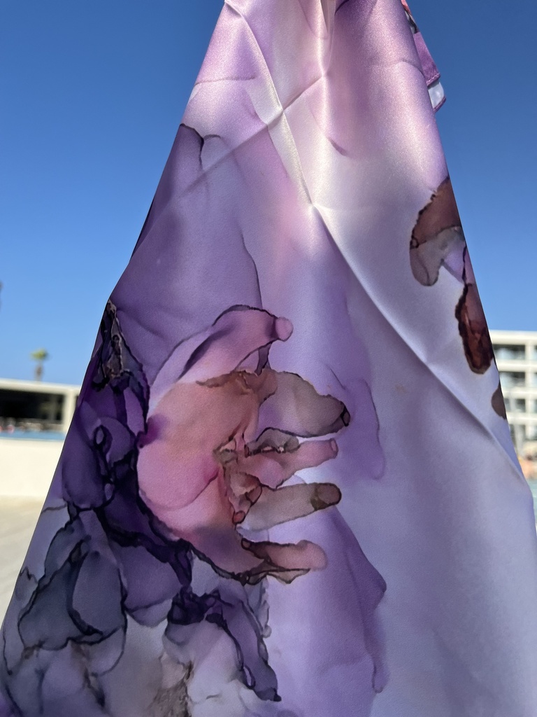 FOULARD LILLA FLOWERS