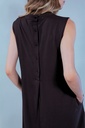ABITO CORTO CREPE NERO BABY