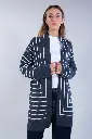 CARDIGAN APERTA LINES GRIGIA