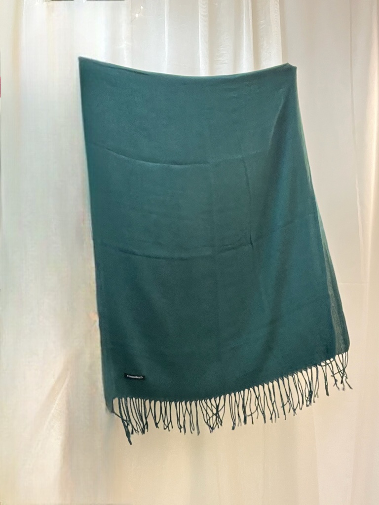 PASHMINA CASHMERE MONOCOLORE (VARI COLORI) (VERDE)