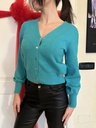 CARDIGAN CON BOTTONI DORATI (VARI COLORI)