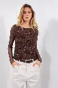 BLUSA IN TULLE RICAMATO STELLA