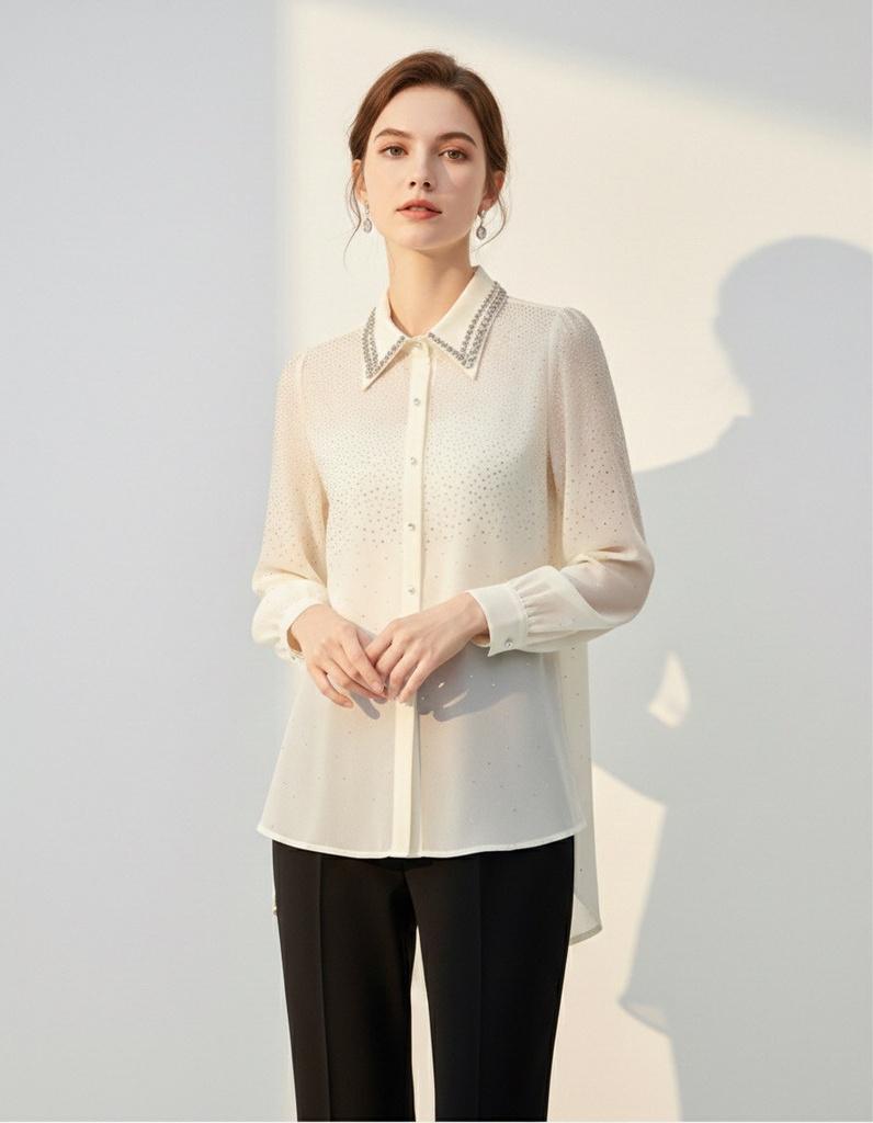 CAMICIA STRASS STELLA (S/M)