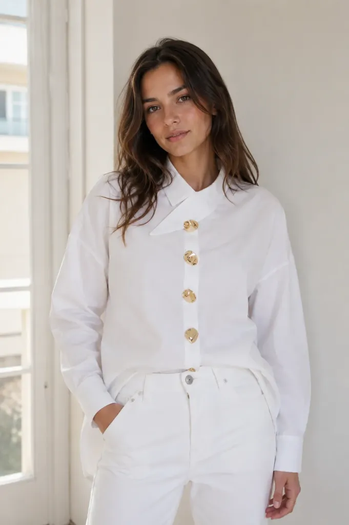 CAMICIA SOKI (BOTTONI DORATI) (S)