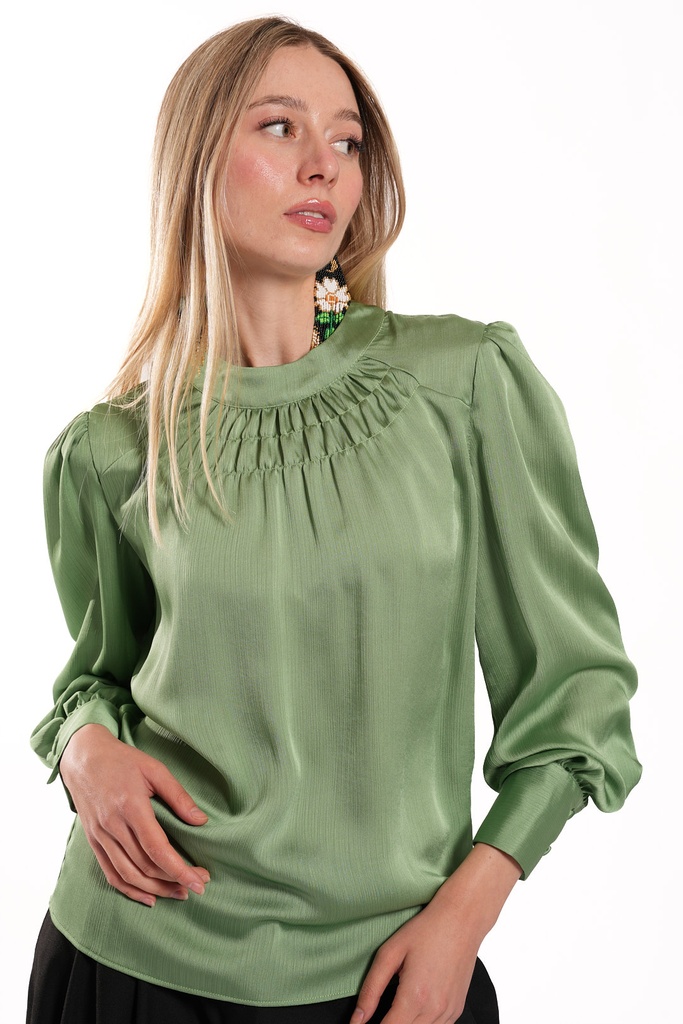 BLUSA ADELINA (VERDE SALVIA) (36/S)