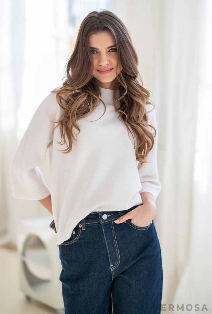 MAGLIA AMICA MARY(14554) (BIANCA)