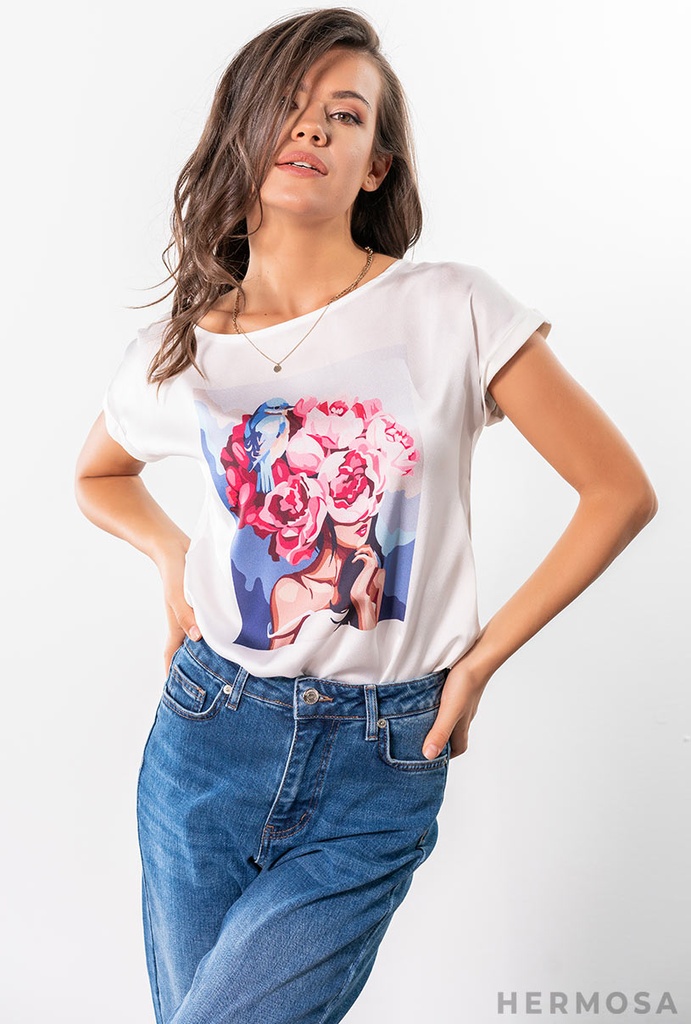 T-SHIRT 33945 (FLOWERHEAD)   (34/XS)