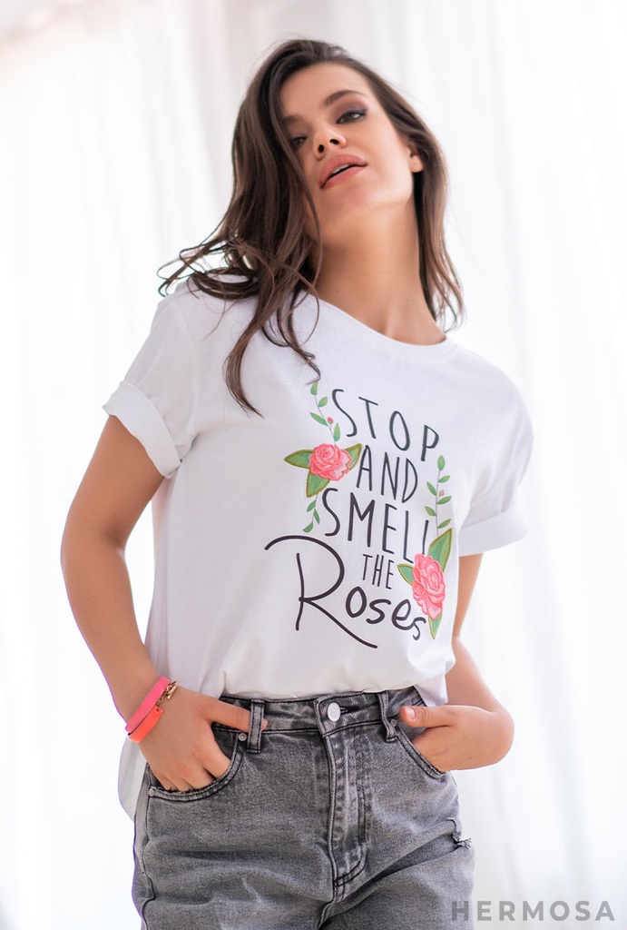 T-SHIRT 24588 (ROSES) (36/S)