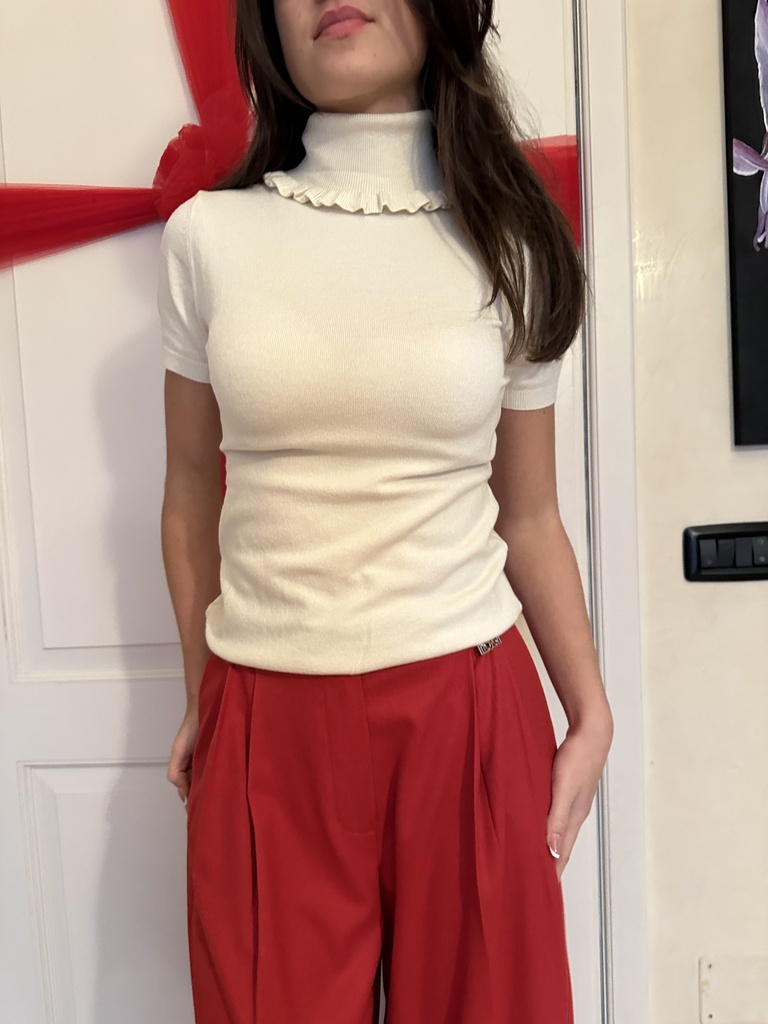 LUPETTO CON COLLO A RUCHE (COLORI VARI)