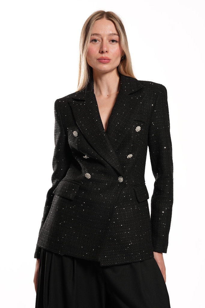 BLAZER PAILETTE NERA